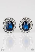 Load image into Gallery viewer, East Side Etiquette Blue Clip On Earrings