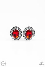 Load image into Gallery viewer, East Side Etquette Red Clip On Earrings