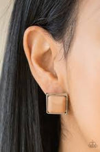 Load image into Gallery viewer, Eco Elegance Brown Post Earrings