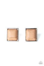 Load image into Gallery viewer, Eco Elegance Brown Post Earrings