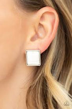 Load image into Gallery viewer, Eco Elegance White Post Earrings