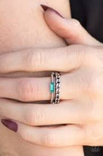 Load image into Gallery viewer, Edge Effect Green Skinny Band Ring