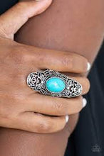 Load image into Gallery viewer, Ego Trippin Blue Ring - Angie&#39;s $5.00 Bling