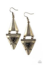 Load image into Gallery viewer, El Paso Edge Brass Earrings