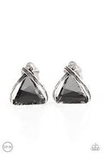 Load image into Gallery viewer, Elegant Edge Silver Clip On Earrings