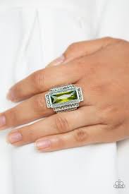 Empire Green Ring - Angie's $5.00 Bling