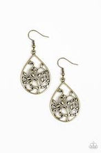 Load image into Gallery viewer, Enchanted Vines Brass Earrings