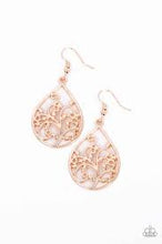 Load image into Gallery viewer, Enchanted Vines Rose Gold Earrings