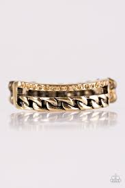 Epic Shimmer Brass Skinny Band Ring