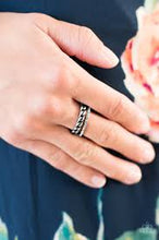 Load image into Gallery viewer, Epic Shimmer White Skinny Band Ring