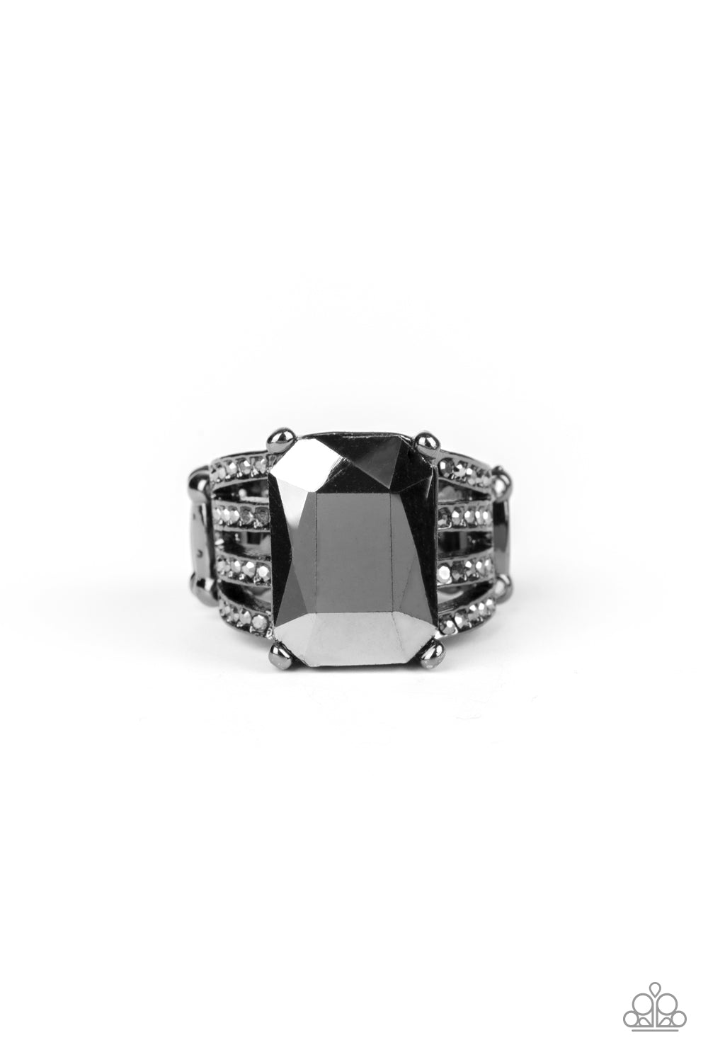 Expect Heavy Reign Black Ring - Angie's $5.00 Bling