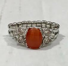 Extra Spark-tacular Orange Skinny Band Ring