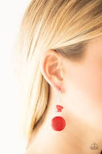 Load image into Gallery viewer, Fabulously Flintstone Red Earrings