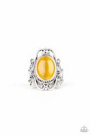 Fairytale Flair Yellow Ring - Angie's $5.00 Bling
