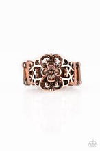 Load image into Gallery viewer, Fanciful Flower Gardens Copper Ring - Angie&#39;s $5.00 Bling