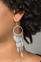 Load image into Gallery viewer, Feather Frenzy Silver Earrings