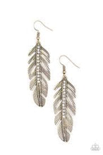 Load image into Gallery viewer, Feather on Fleek Brass Earrings