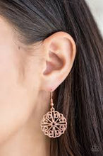 Load image into Gallery viewer, Feeling Frilly Copper Earrings