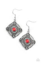 Load image into Gallery viewer, Fiercely Four Corners Red Earrings