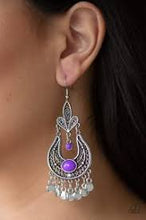 Load image into Gallery viewer, Fiesta Flair Purple Earrings