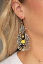 Load image into Gallery viewer, Fiesta Flair Yellow Earrings