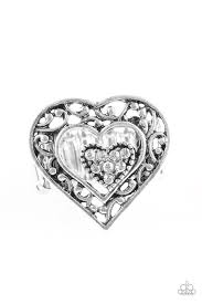 Find It in Your Heart White Ring - Angie's $5.00 Bling
