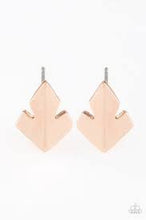 Load image into Gallery viewer, Fire Drill Rose Gold Post Earrings