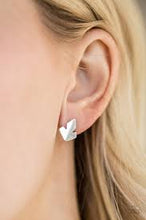Load image into Gallery viewer, Fire Drill Silver Post Earrings