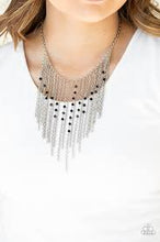 Load image into Gallery viewer, First Class Fringe Black Necklace - Angie's $5.00 Bling