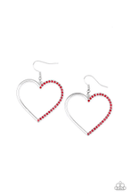Load image into Gallery viewer, First Date Dazzle Red Earrings