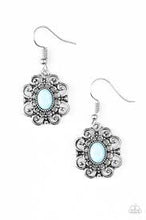 Load image into Gallery viewer, First and Foremorst Flowers Blue Earrings