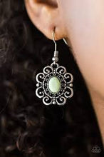 Load image into Gallery viewer, First and Foremost Flowers Green Earrings