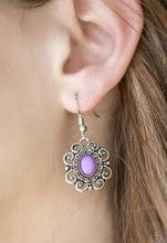 Load image into Gallery viewer, First and Foremost Flowers Purple Earrings
