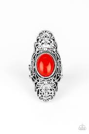 Flair For the Dramatic Red Ring - Angie's $5.00 Bling
