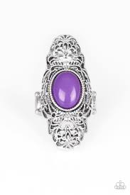 Flair for the Dramatic Purple Ring - Angie's $5.00 Bling