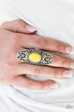 Load image into Gallery viewer, Flair for the Dramatic Yellow Ring - Angie&#39;s $5.00 Bling