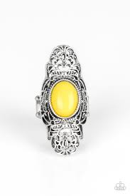 Flair for the Dramatic Yellow Ring - Angie's $5.00 Bling