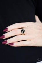 Load image into Gallery viewer, Fleur de Fabulous Brass Skinny Band Ring