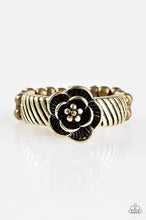 Load image into Gallery viewer, Fleur de Fabulous Brass Skinny Band Ring
