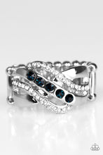 Load image into Gallery viewer, Flirting with Sparkle Blue Ring - Angie&#39;s $5.00 Bling
