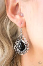 Load image into Gallery viewer, Flirty Finesse Black Earrings