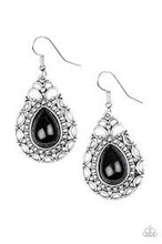 Load image into Gallery viewer, Flirty Finesse Black Earrings