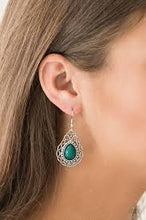 Load image into Gallery viewer, Flirty Finesse Green Earrings