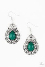 Load image into Gallery viewer, Flirty Finesse Green Earrings