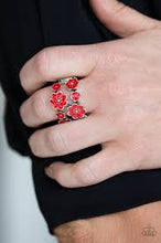 Load image into Gallery viewer, Floral Crown Red Ring - Angie&#39;s $5.00 Bling