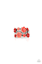 Load image into Gallery viewer, Floral Crown Red Ring - Angie&#39;s $5.00 Bling