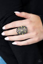 Load image into Gallery viewer, Floral Fancies Yellow Ring - Angie&#39;s $5.00 Bling