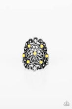 Load image into Gallery viewer, Floral Fancies Yellow Ring - Angie&#39;s $5.00 Bling