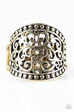Load image into Gallery viewer, Floral Finale Brass Ring - Angie&#39;s $5.00 Bling