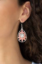 Load image into Gallery viewer, Floral Morals Orange Earrings